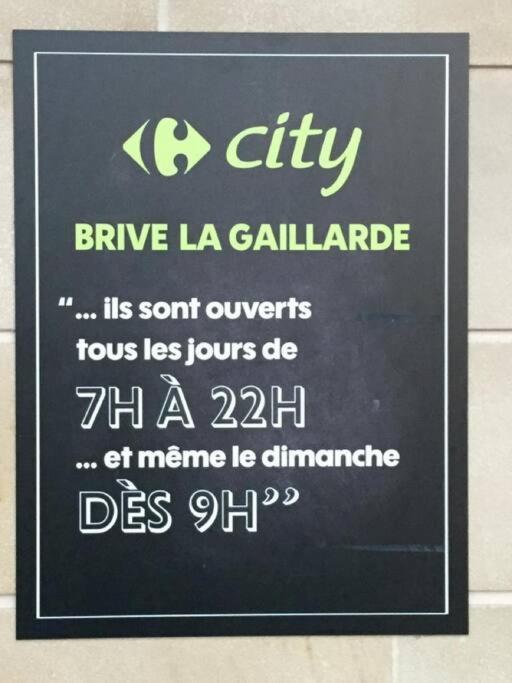 Logement A Brive Avec Terrasse Et Climatisation - Pres De La Gare Et Du Centre-Ville - Wifi Et Stationnement Gratuit Esterno foto